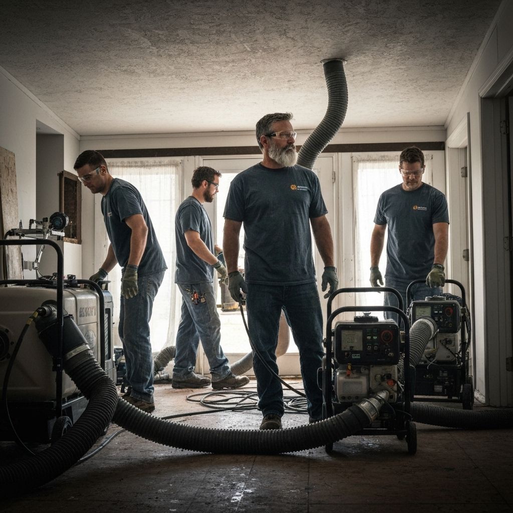 Professional restoration team